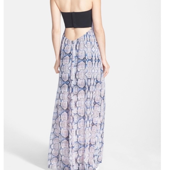 Like Mynded Snakeskin Maxi Dress - Picture 2 of 2